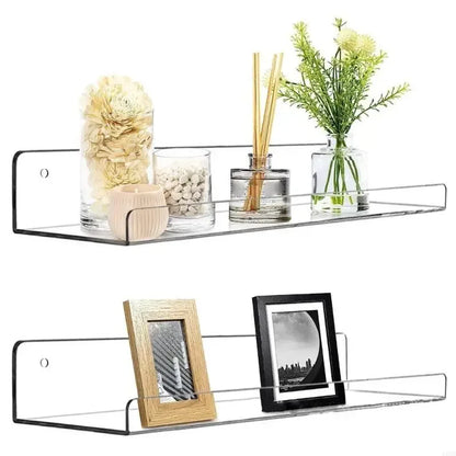 Kitchen Multifunctional Seasoning Rack Wall-Mounted Acrylic Display Rack Home Decoration Bathroom Kitchen Essential