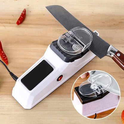 Kitchen Electric Knife Sharpener Multifunctional Automatic Professional 4 Gears Electric Knife Sharpener Kitchen Accessories
