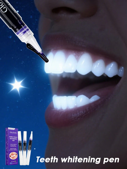 Instant Teeth Whitening Pen – Purple Formula for Tooth Stain Removal, No Sensitivity