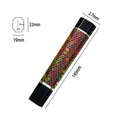 DIY Kitchen Environmentally FriendlyNatural Resin Yellow Ebony White Shadow Wood Details Accessories Octagonal Handle EDC Tools