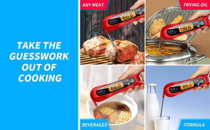 kitchen things Meat Thermometer Digital IP67 Waterproof Kitchen Cooking Food Fast Measurement Thermometer 2 Probes BBQ Grill Oil