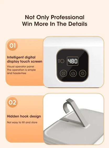 Mini Portable Dryer Foldable Electric Dryer Intelligent Timed Fast Drying Household Cabinet with Drying Bag Compact Travel Style