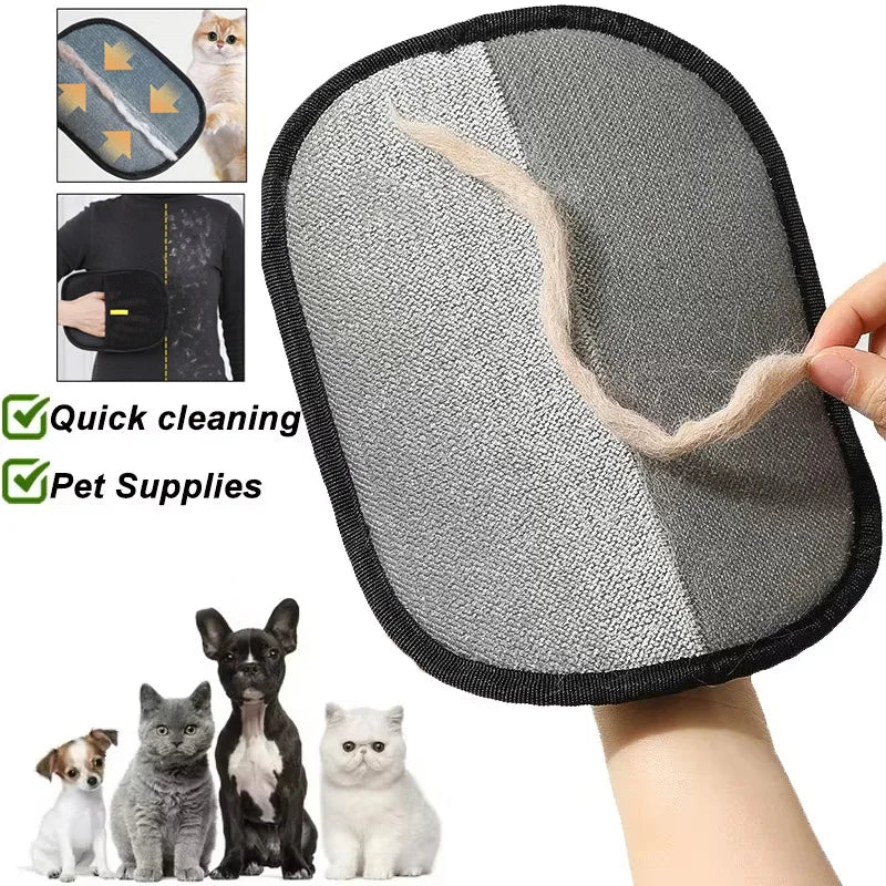Pet Hair Remover Gloves – Portable, Washable De-Shedding Gloves for Clothes, Pets & Cleaning