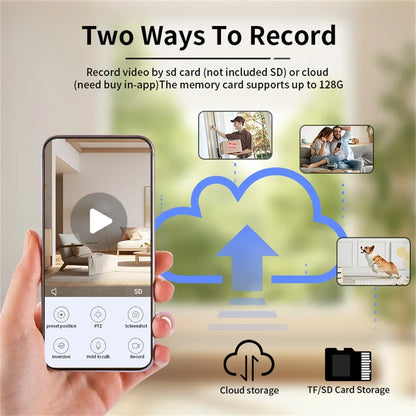 8MP E27 Bulb Wireless Camera LED Bulb & Cameras 2in1 WiFi Two-way Audio Security Surveillance CCTV Security PTZ Cam Smart Tracking