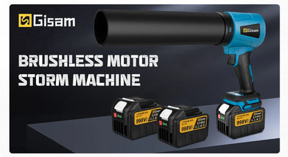 Gisam 300000RPM Brushless Electric Turbo Blower Jet Fan – 400m/s Handheld Air Blower for Dust Cleaning & Leaf Blowing, Compatible with Makita 18V Battery