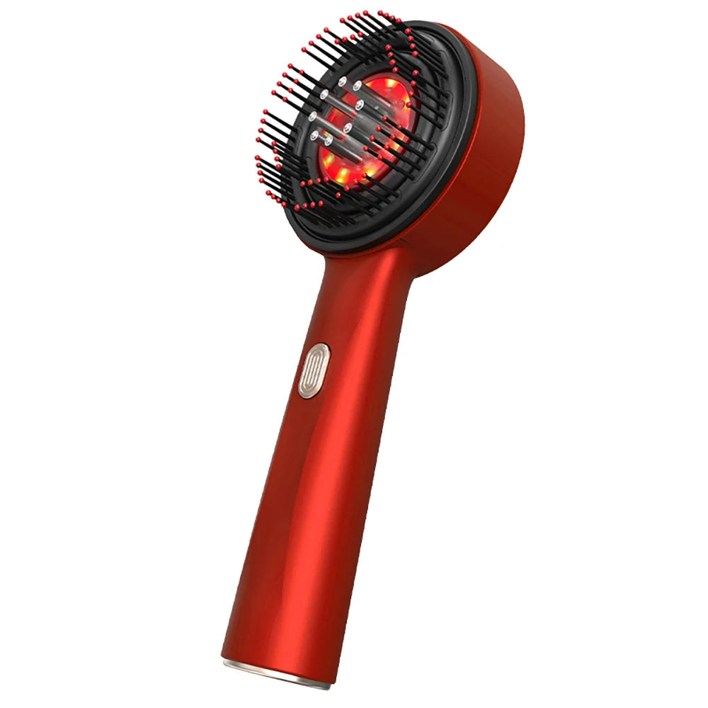 Electric Vibration Massage Comb – Red Light Therapy Scalp Brush for Hair Growth & Anti Hair Loss
