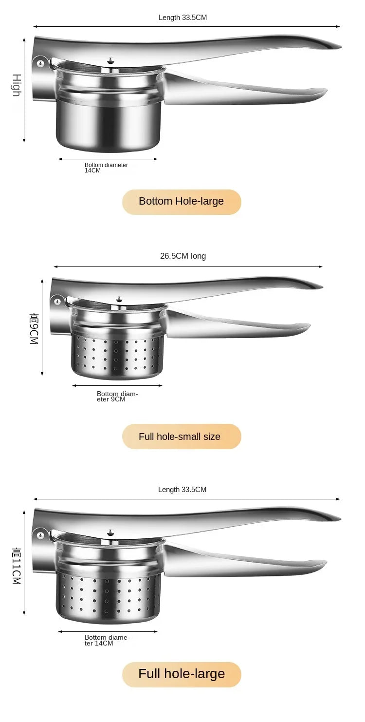 Kitchen Multifunctional Tool Stainless Steel Manual Juicer For Fruits And Vegetables Vegetable Filling Squeezer Simple Operation