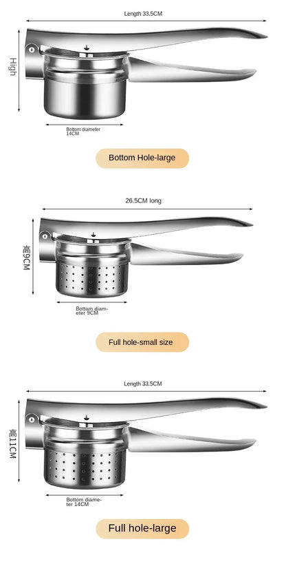 Kitchen Multifunctional Tool Stainless Steel Manual Juicer For Fruits And Vegetables Vegetable Filling Squeezer Simple Operation