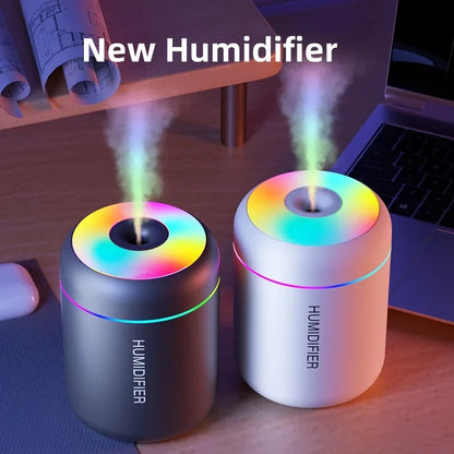 Mini USB Air Humidifier 180ML – Electric Aroma Diffuser, Essential Oil Purifier for Home, Car & Bedroom