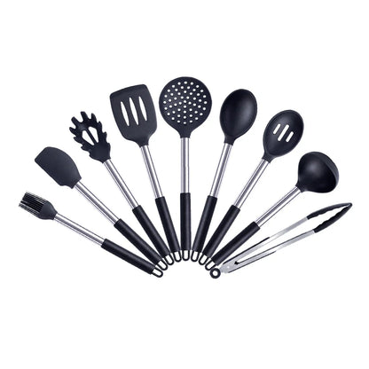 Quality Silicone Utensils Set Kitchen Cooking Tools Non Stick Kitchenware Accessories Heat Resistant Spatula Spoon Kit