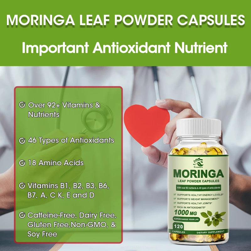 Moringa Oil Promotes Metabolism Supports Weight Loss, Repairs Damaged Cells, Alleviates Iflammation Cardiovascular Health