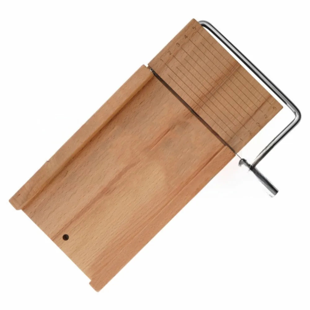 Kitchen Gadgets Wood Cheese Slicer Stainless Steel Wire with Scale Ham Slicer Handmade Cheese Cutter Butter