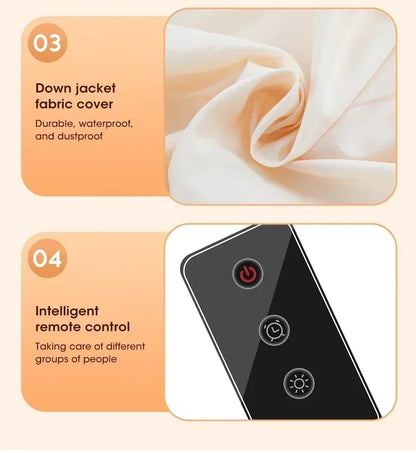 Mini Portable Dryer Foldable Electric Dryer Intelligent Timed Fast Drying Household Cabinet with Drying Bag Compact Travel Style