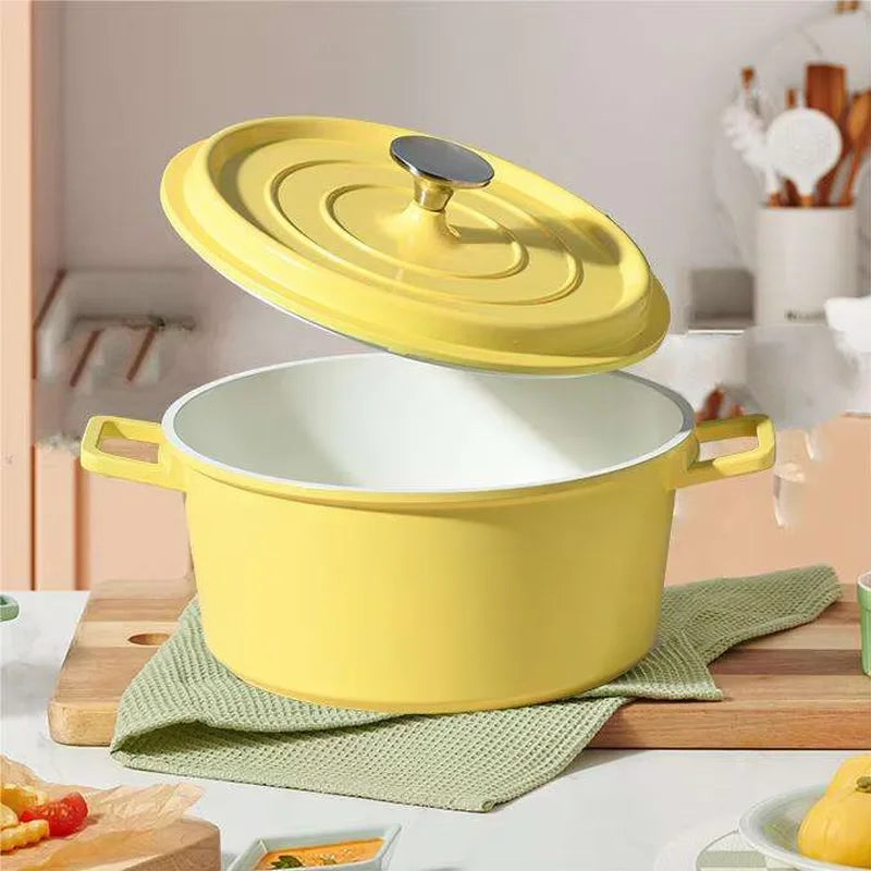 Kitchen Supplies Heat-resistant Aluminum Alloy Non Stick Lid Multifunctional Kitchen Cooking Utensil Set with Lid
