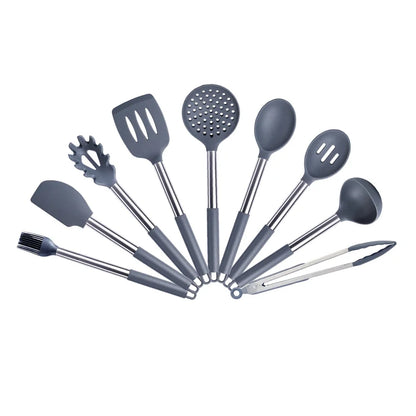 Quality Silicone Utensils Set Kitchen Cooking Tools Non Stick Kitchenware Accessories Heat Resistant Spatula Spoon Kit