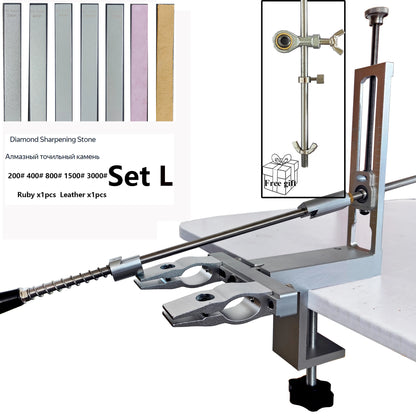 S09 Professional kitchen chef knives and accessories Knife sharpener machine with diamond rolling sharpener sharpening stone