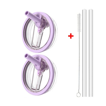 40oz Flip Straw Leak-Proof Lid – Replacement Tumbler Cover for Stanley Cup with Spill-Proof Straw