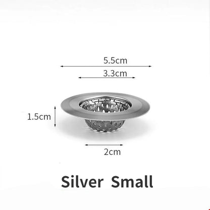 Stainless Steel Sink & Shower Drain Strainer – Hair Catcher, Food & Slag Stopper for Kitchen & Bathroom