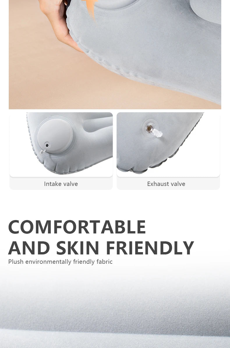 Inflatable Pillow – Portable Ultralight Air Sleeping Pillow for Travel, Hiking & Neck Support