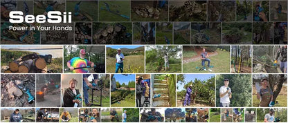 SEESII 6″ Cordless Mini Chainsaw – 15.2cm Rechargeable Electric Pruning Saw, Compatible with Makita 18V Battery