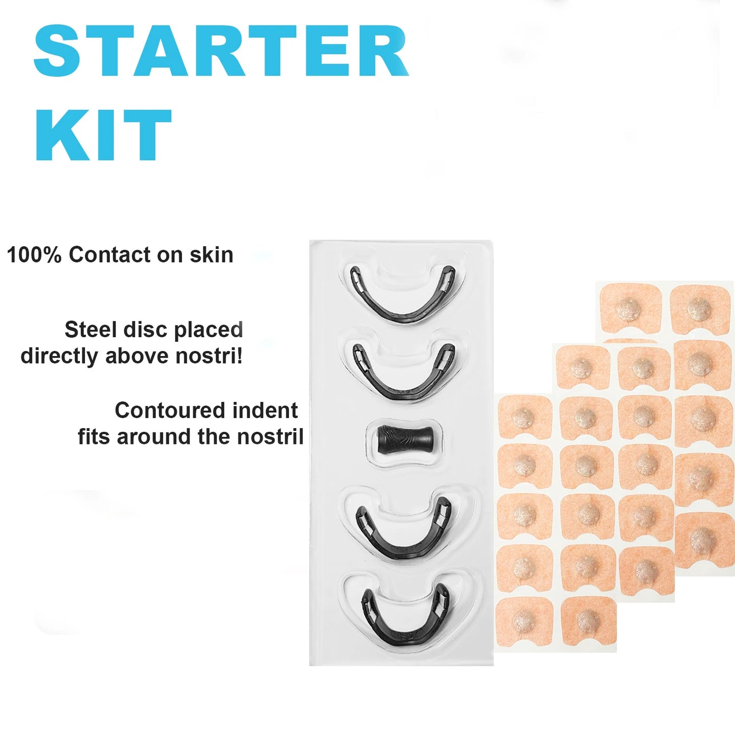 Nasal Breathing Dilator Kit – Anti-Snoring Nose Strips & Magnetic Nose Clip for Better Sleep