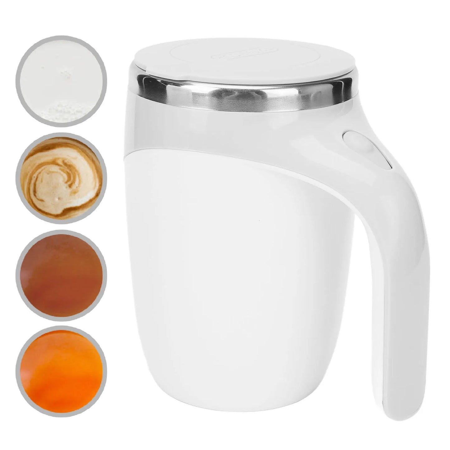 E5 Self-Stirring Mug – Electric Magnetic Rotating Mixing Cup for Coffee & Milk