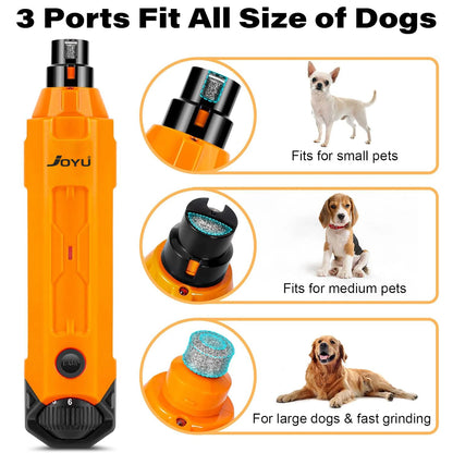 6-Speed Electric Dog Nail Grinder – Super Quiet Rechargeable Pet Nail Trimmer