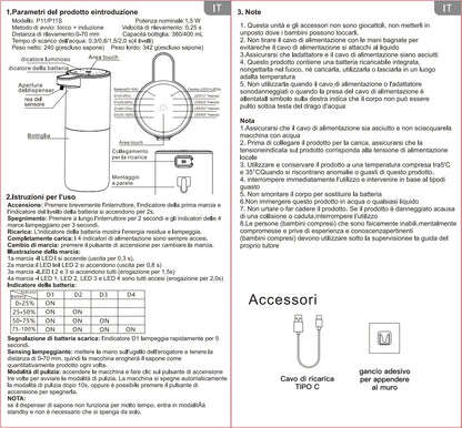 Automatic Liquid & Foam Soap Dispenser – Touchless Electric Dispenser with Infrared Sensor, USB Rechargeable