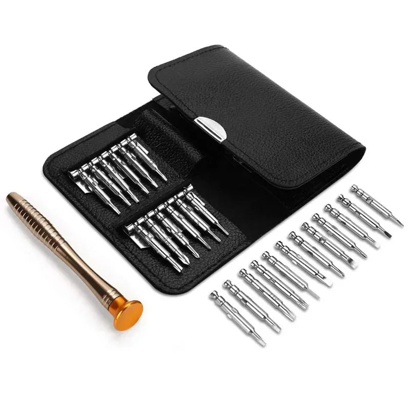 Mini Precision Screwdriver Set – 25-in-1 Electronic Torx Repair Tools Kit for iPhone, Camera, Watch, Tablet & PC