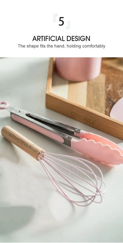 13PCS Silicone Kitchenware Non-Stick Pan Cooking Utensils Set Kitchen Measuring Spoons Utensils Baking Tools With Storage Box