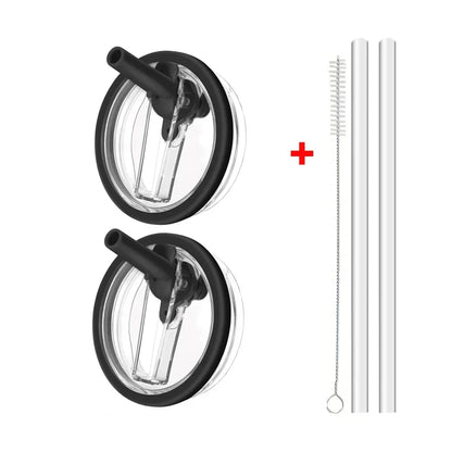 40oz Flip Straw Leak-Proof Lid – Replacement Tumbler Cover for Stanley Cup with Spill-Proof Straw