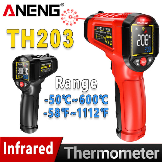 ANENG TH203 Infrared Thermometer – Non-Contact Gun for Instant -50°C to 600°C Readings