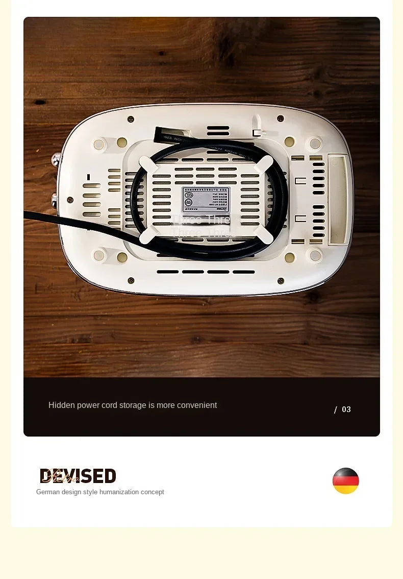 220V Retro Bread Maker Toaster – Multifunction Automatic Breakfast Machine