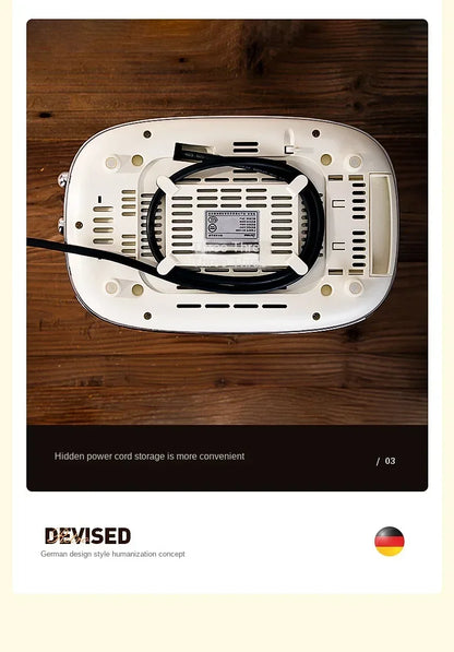 220V Retro Bread Maker Toaster – Multifunction Automatic Breakfast Machine