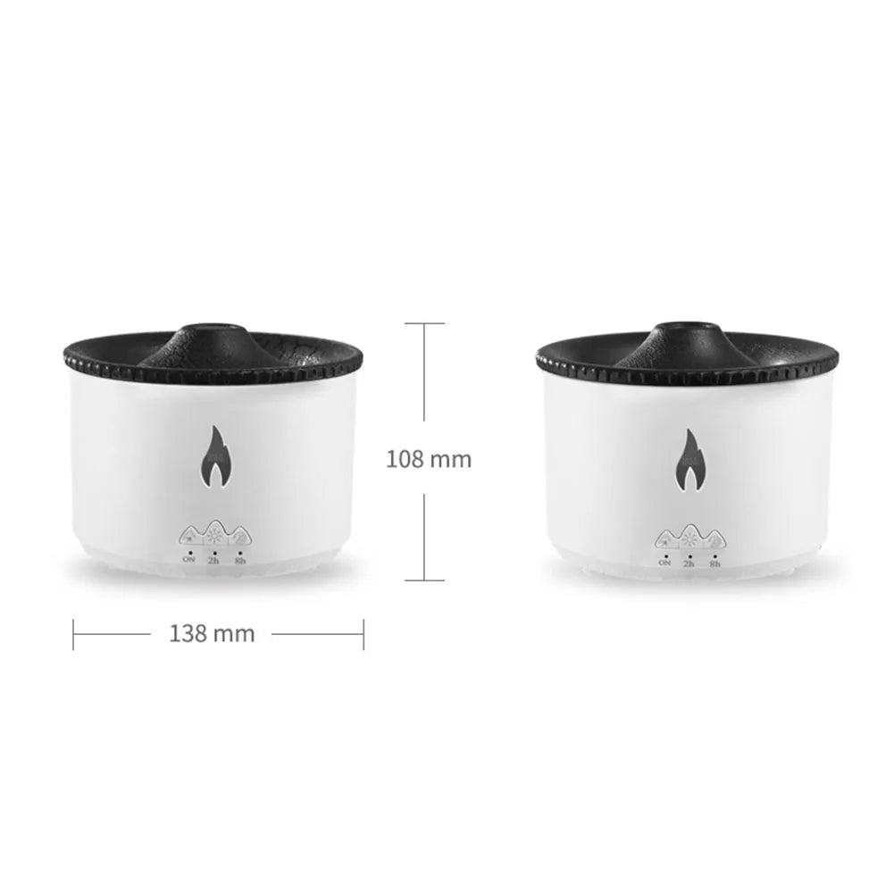 Jellyfish Flame Air Humidifier & Aroma Diffuser – Skin Moisturizing, Electric Portable Home Decor Gift