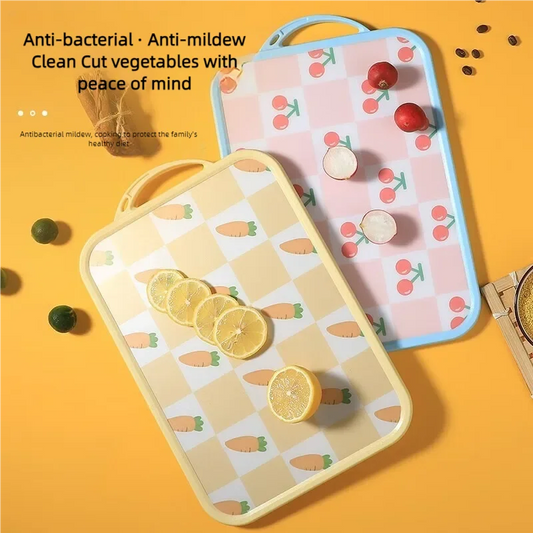 Kitchen Cutting board Creative Fruit PP Cutting board Spill-proof sink Picnic camping Home antibacterial cutting board