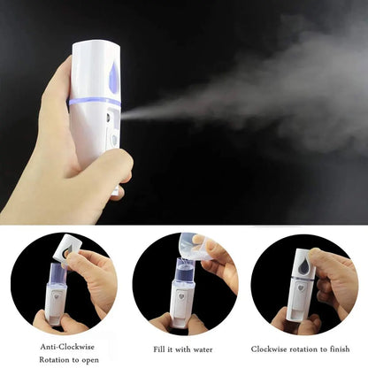 Face Steamer Air Humidifier Facial Sprayer Nebulizer Hydrating Anti-aging Nano Wrinkle Women Beauty Skin Care