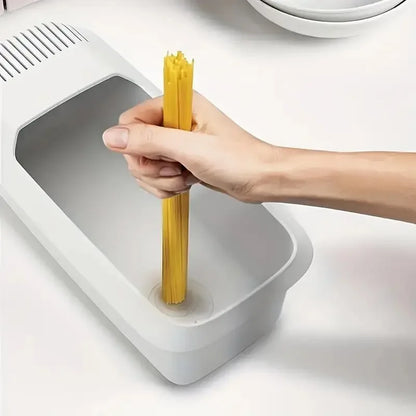 Kitchen Storage Box With Strainer Creative Drain Storage Basket Plastic Pasta Box Vegetable Washing Box Dishwasher Kitchen Tools