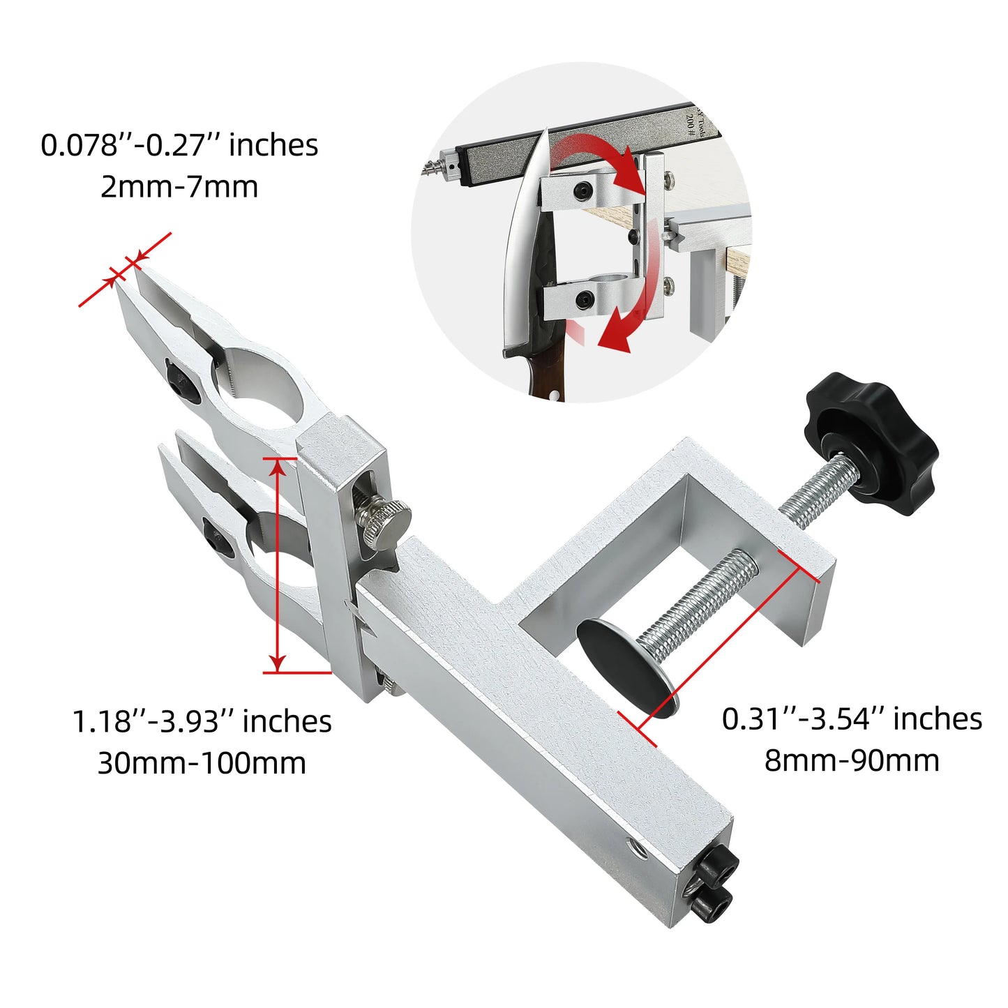 S09 Professional kitchen chef knives and accessories Knife sharpener machine with diamond rolling sharpener sharpening stone