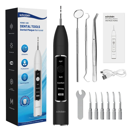 Schoben Ultrasonic Dental Scaler – Electric Teeth Tartar, Plaque & Stain Remover