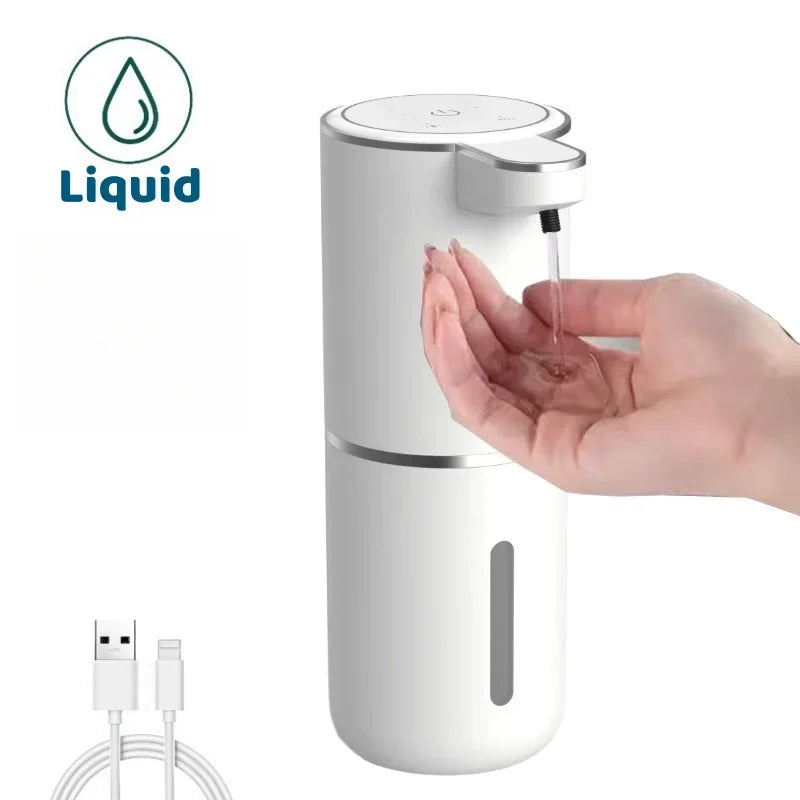 Automatic Liquid & Foam Soap Dispenser – Touchless Electric Dispenser with Infrared Sensor, USB Rechargeable