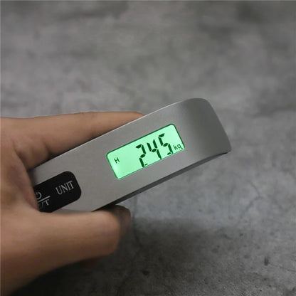 Digital Luggage Scale 110lb / 50kg – Portable Electronic Hanging Travel Suitcase Weight Scale with LCD Display