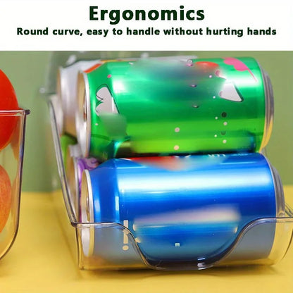 1-Piece Refrigerator Can Organizer – Soda Can Storage Dispenser for Fridge & Freezer, Kitchen Storage Accessory