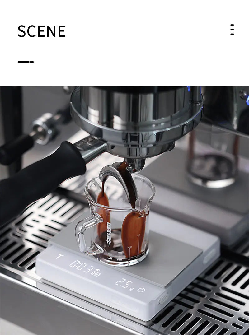 MHW-3BOMBER Digital Coffee Scale – High-Precision Rechargeable Espresso Kitchen Scale