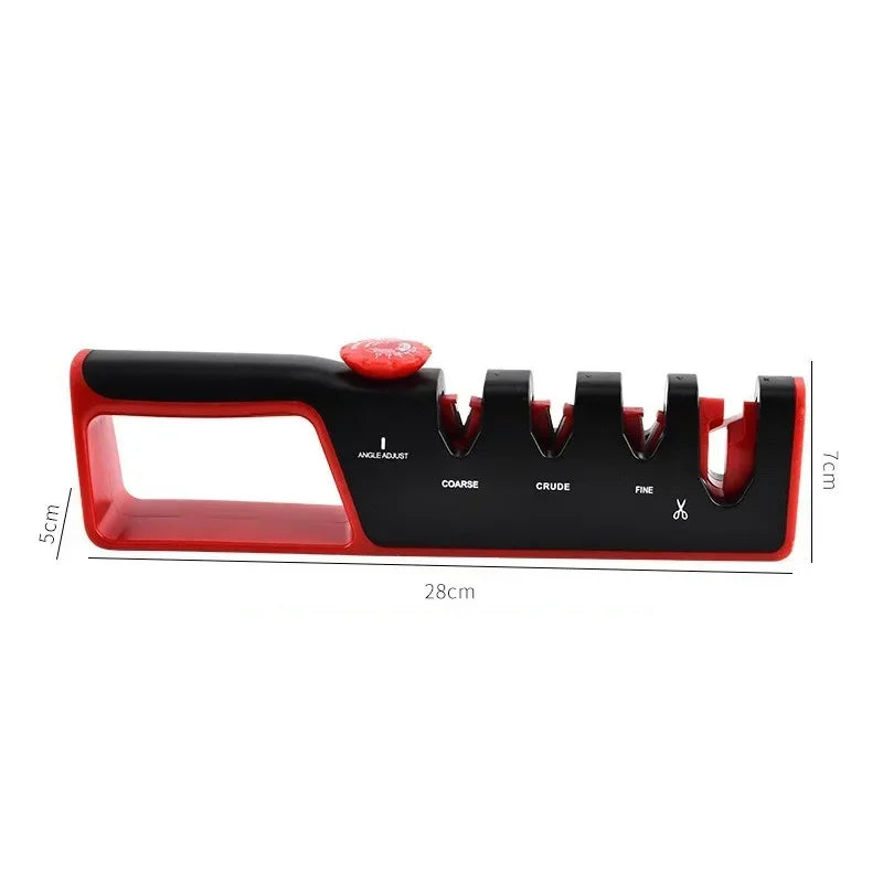 Kitchen Knife Sharpener 4-in-1 Angle Adjustable for Home Precision Scissors Professional Knives and Whetstone Sharpener Tools
