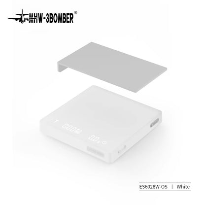 MHW-3BOMBER Digital Coffee Scale – High-Precision Rechargeable Espresso Kitchen Scale