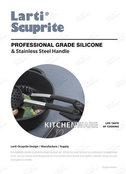 Quality Silicone Utensils Set Kitchen Cooking Tools Non Stick Kitchenware Accessories Heat Resistant Spatula Spoon Kit