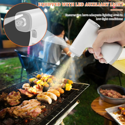 Kitchen Oil Spray Bottle Cooking Olive Oil Sprayer Electric Pneumatic Spray Bottle Fitness Barbecue Spray Oil Dispenser