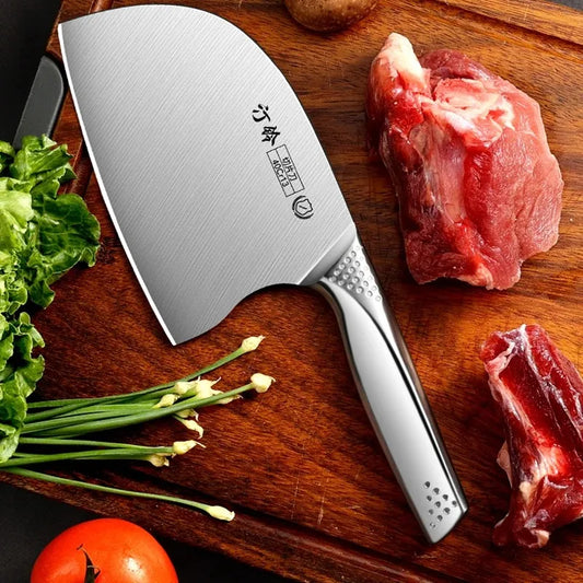 Kitchen Chef Knife Stainless Steel Meat Fish Vegetables Slicing Bone Chopping High Hardness Professional Butcher Cleaver Knife