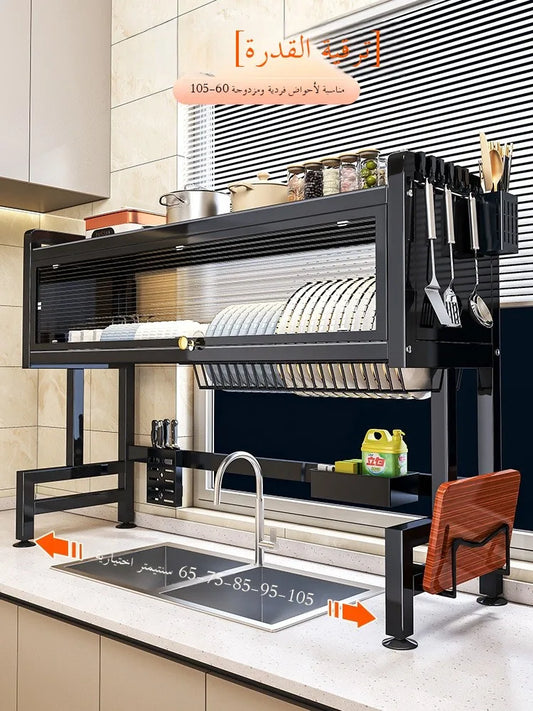 Kitchen Sink Di Drainer Ra Multi-Function Bowl Plate Storage elf Utensils Drain Ra for Utensils Storage in Kitchen